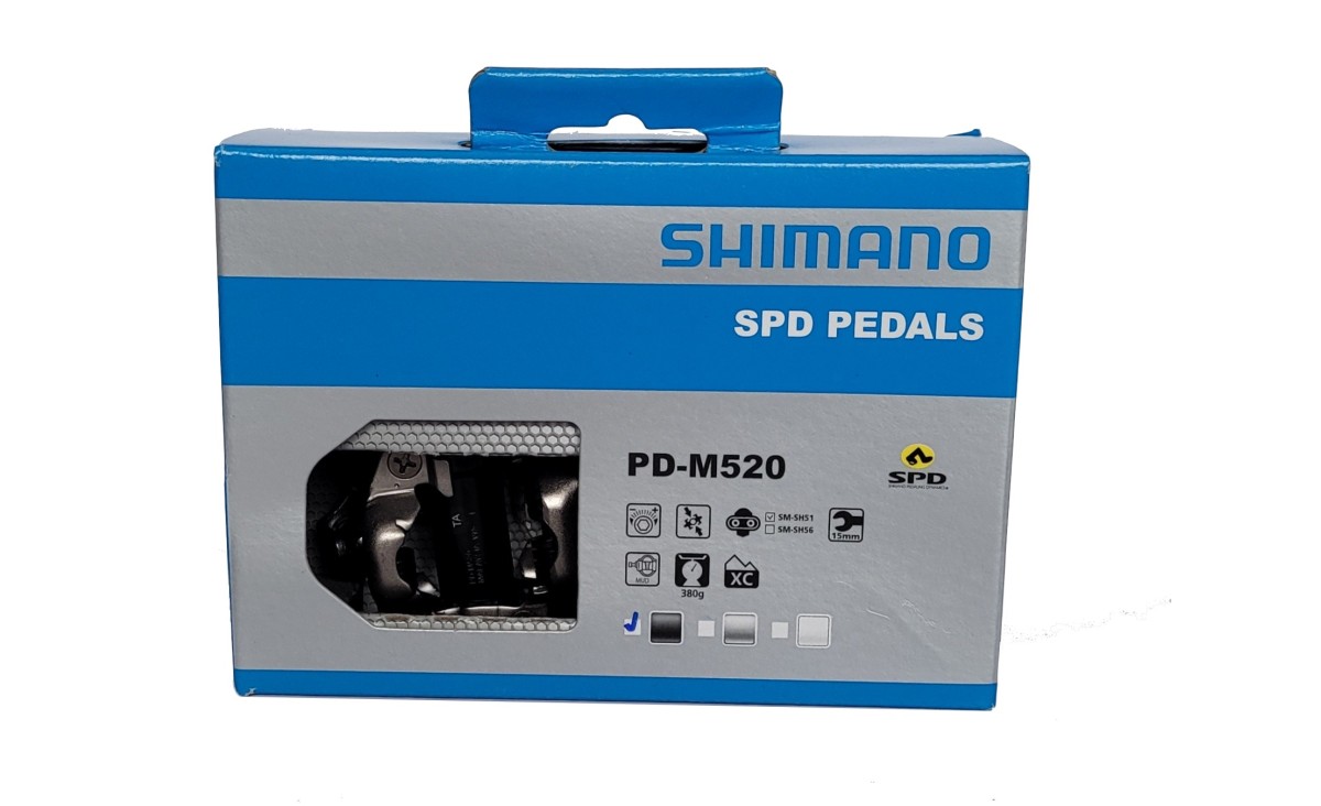 Pedały SHIMANO SPD PD-M520 Czarne MTB